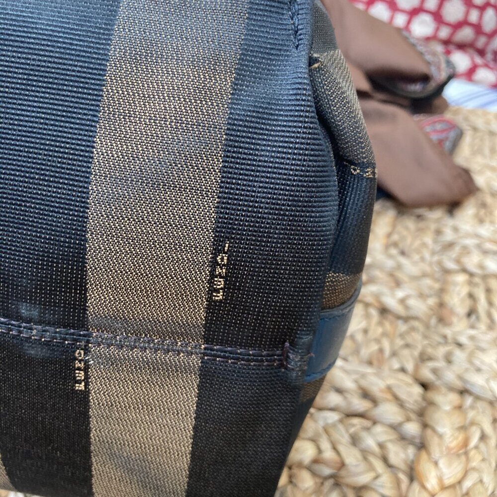 CLASSIC Fendi Pequin Borsa Hobo Shoulder Bag Pequin Stripes w/Authenticity Card - Picture 13 of 16